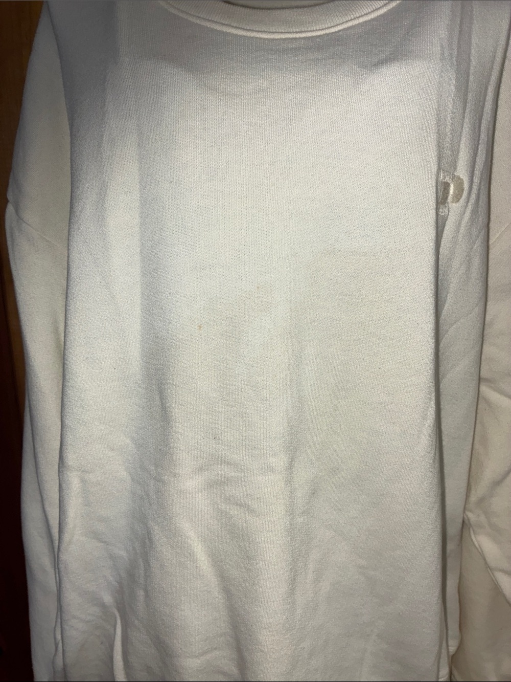 PINK Victoria's Secret Cream Logo Tee size small/large off white set - Picture 4 of 11